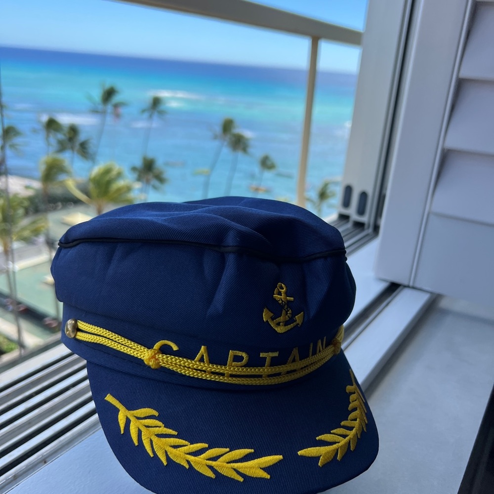 Navy blue Captains hat